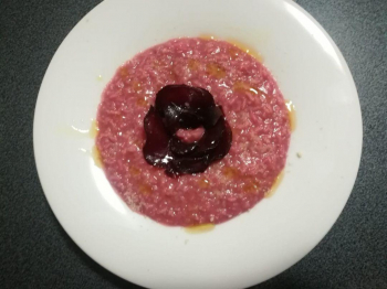 Risotto alla barbabietola