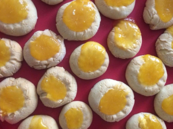 Biscotti al limone in crema di arancia