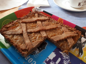 Crostata con farina di castagne
