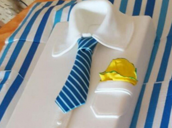TORTA CAMICIA  IN PDZ   FESTA DEL PAPA'