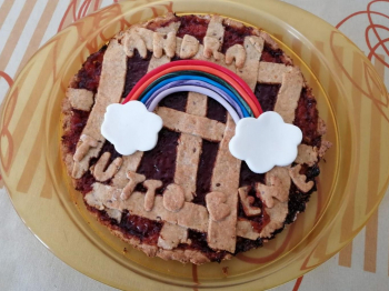 Crostata &quot;andrà tutto bene&quot;!