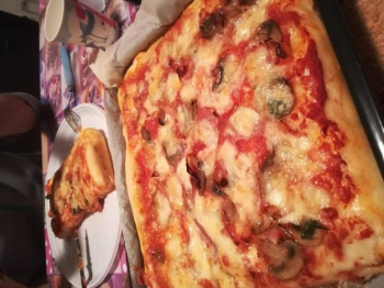 Pizza veloce ai funghi