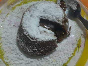 tortini con cuore caldo di cioccolato