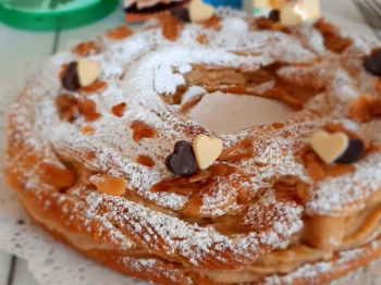 Paris brest con crema caffè