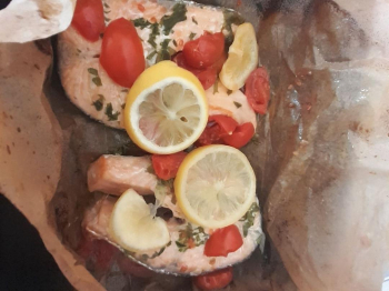 Salmone al cartoccio