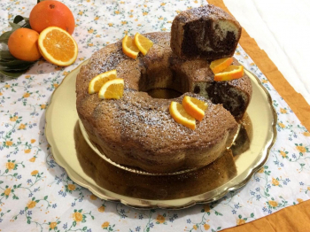 Ciambella arancia e cacao