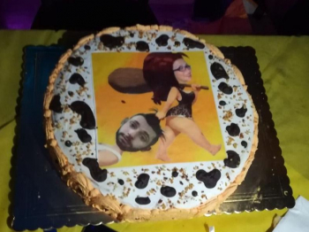 Torta crema pasticcera e crema al cioccolato