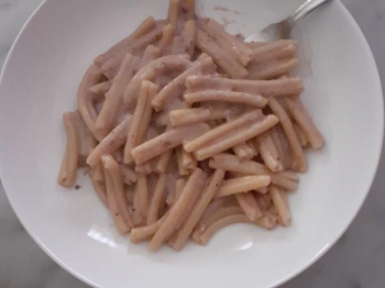 Casareccie con pesto di radicchio e speck ☺️