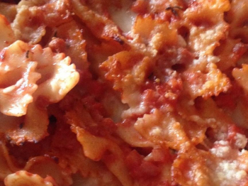 Pasta al forno con mortadella e taleggio