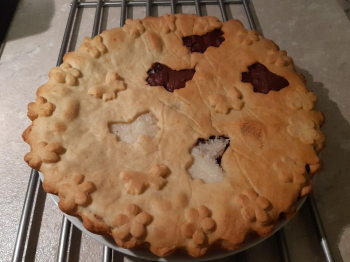 Crostata con frolla allo yogurt e ripieno di nutella