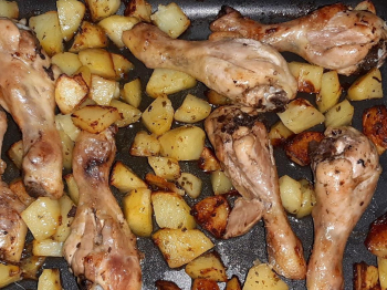 Pollo e patate al forno