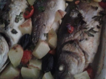 Spigola al forno
