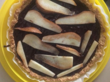 Crostata pere e cioccolato all’amaretto