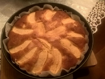 Torta di mele e mandorle senza lattosio