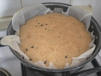 Torta all'acqua con gocce di cioccolato