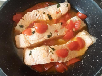 Salmone in padella