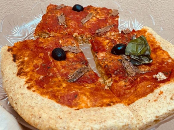 Pizza integrale buona e friabile ! 🌼