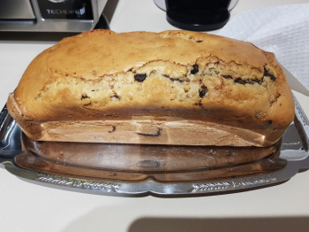 Plumcake con gocce di cioccolato e cuore di Nutella