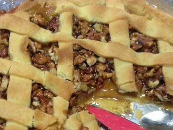 Crostata miele e noci