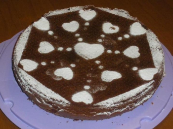 torta al cioccolato con albumi