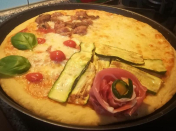 La pizza 4 stagioni di Nicole