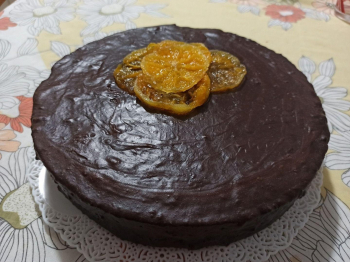 Torta all'arancia e yogurt greco