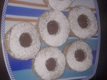 Occhi di bue al cioccolato