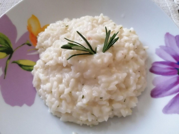 Risotto con miele, rosmarino e limone