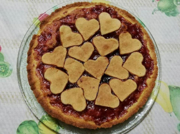 Crostata con marmellata di fragole (Bimby)