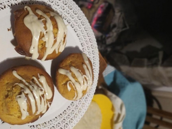 Muffin al cioccolato bianco