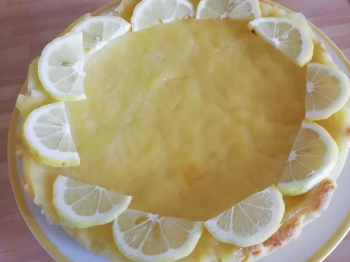 Crostata con crema di limone