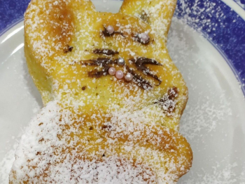 Plumcake coniglietto yogurt e pezzi di cioccolata