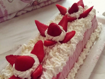 Mattonella alle fragole(per la mamma) 🍓🍓