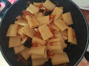 Paccheri con cernia