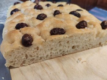focaccia olive lievitazione unica