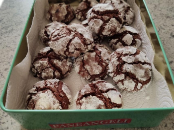 5° SFIDA CULINARIA - RICETTA DELLA COMMUNITY Biscotti crinkle al cioccolato e peperoncino
