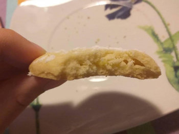 Biscottini con all'interno crema pasticcera al limone🍋