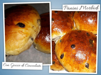 Panini Morbidi con gocce di cioccolato