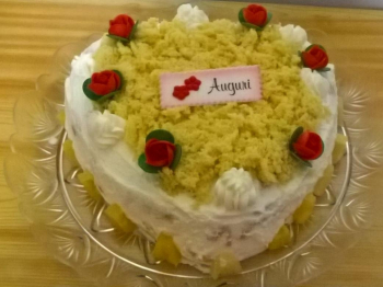 Cuore mousse di mimosa
