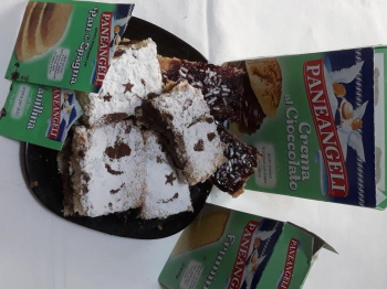 Trancetti al cioccolato e ai mirtilli