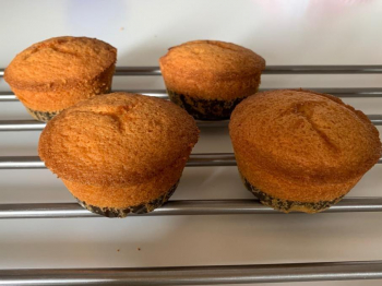 Muffin all'Arancia con Cuore di Marmellata