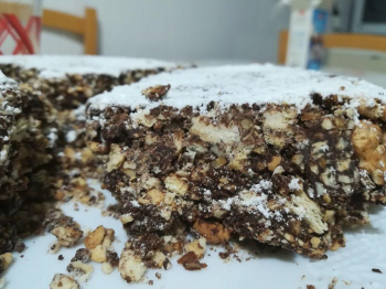 Torta sbriciolata al salame di cioccolato