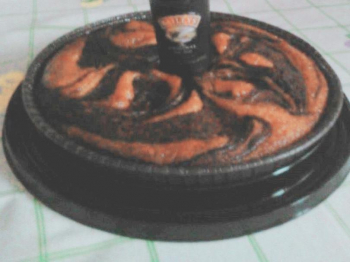Ciambella marmorizzata al cioccolato e bayles