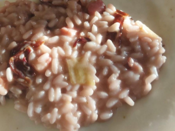 Risotto radicchio rosso e pancetta