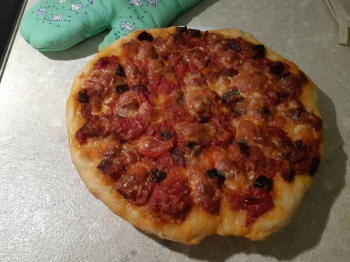 Pizza con melenzane
