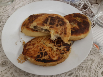 Medaglioni di patate ripieni di funghi e provola