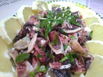 polpo olio e limone