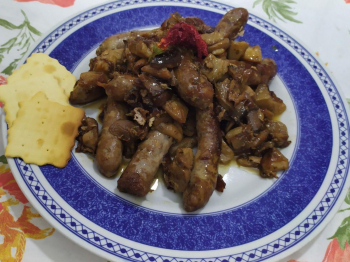 Salsiccia di cavallo con misto funghi