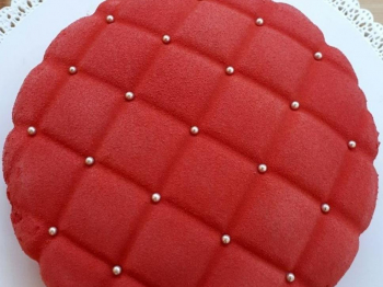 Torta bavarese con stampo silicomart