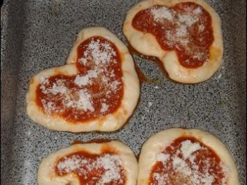 pizzette festa cuore